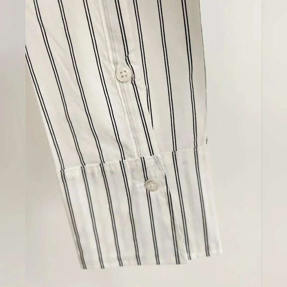 NWT || SONCY || drop shoulder blouse, striped, button down, shirt, top, size 14 - Picture 5 of 7
